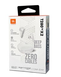 Беспроводные наушники TWS JBL T280 X2 серебристые