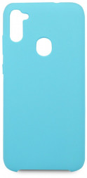 Накладка для Samsung Galaxy A11 Silicone cover голубая
