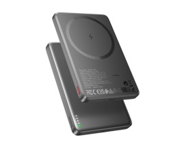 Powerbank с беспроводной зарядкой MagSafe Hoco Q26 5000mAh 1USB-C 20W серый