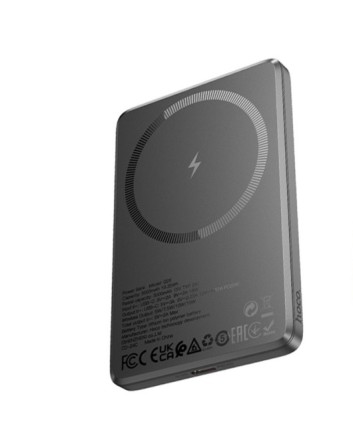  Powerbank с беспроводной зарядкой MagSafe Hoco Q26 5000mAh 1USB-C 20W серый