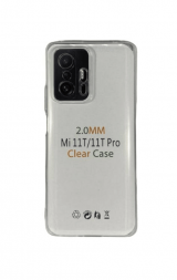 Чехол-накладка силикон 2.0мм Xiaomi Mi 11T/11T Pro прозрачный