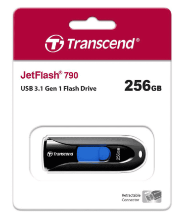 3.1 USB флеш накопитель Transcend 256GB JetFlash 790 черный