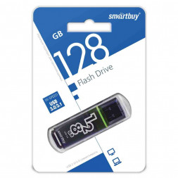 3.0 USB флеш накопитель Smartbuy 128GB Glossy Dark Grey (SB128GBGS-DG)