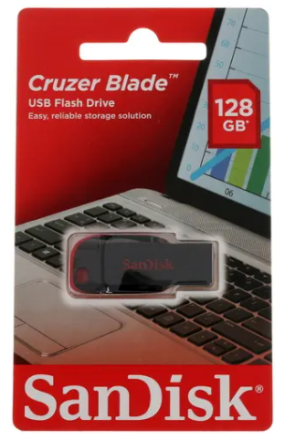  USB флеш накопитель SanDisk CZ50 Cruzer Blade 128GB (SDCZ50-128G-B35) черный