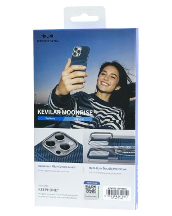  Накладка для i-Phone 16 Pro Max Keephone Kevilar Moonrise MagSnap синий