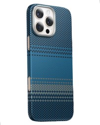 Накладка для i-Phone 16 Pro Max Keephone Kevilar Moonrise MagSnap синий