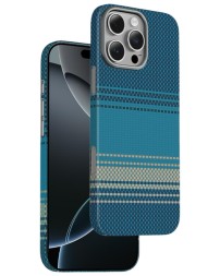 Накладка для i-Phone 16 Pro Max Keephone Kevilar Moonrise MagSnap синий