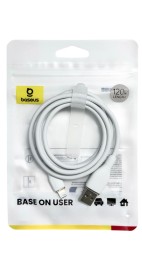 Usb Кабель-зарядка Lightning Baseus Pudding Series 2.4A 1.2м P10355700221-00 белый