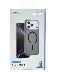 Накладка для i-Phone 17 Keephone X-Crystal MagSnap серый