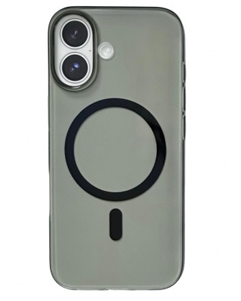  Накладка для i-Phone 17 Keephone X-Crystal MagSnap серый