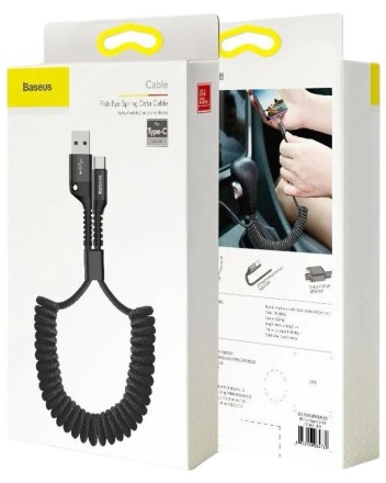  Usb Кабель-зарядка TYPE-C Baseus Elastic 1м CATSR-01 2A черный