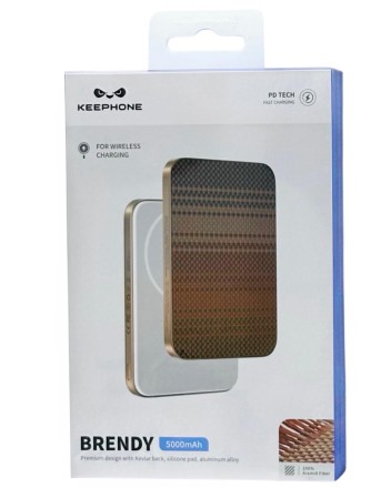  Powerbank магнитный с MagSafe Keephone Brendy Sunset 5000mAh коричневый