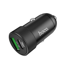 Автомобильное заряд. устр. Hoco Z32B 1USB/1C 20W черное