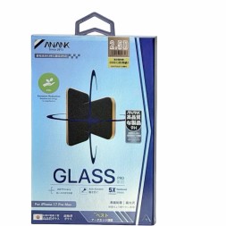 Защитное стекло i-Phone 17 Pro Max 6.9" Anank 5X Reinforced 2.5D 360° Антишпион черное