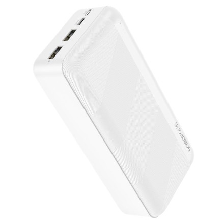  Powerbank Borofone J27B 30000mAh 2USB+Micro+Type-C белый