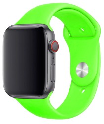 Сменный браслет силиконовая для Apple Watch 42mm салатовый