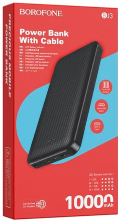  Powerbank Borofone BJ3 10000mAh 2USB 2A черный