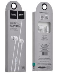 Стереонаушники Hoco M3 Universal с микрофоном белые