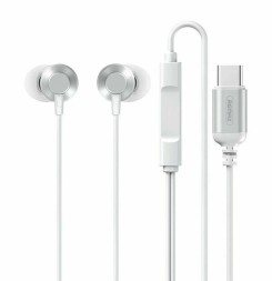 Наушники с микрофоном Remax RM-512a Type-C серебристые