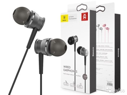  Стереонаушники с микрофоном Baseus Encok EL-01 (WEBASEEJ-LA0G) серые