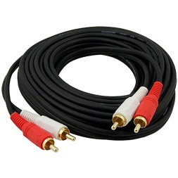 Кабель 2xRCA (папа) - 2xRCA (папа) Perfeo (R3006) 10м