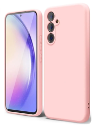 Накладка для Samsung Galaxy A54 5G Silicone cover пудро