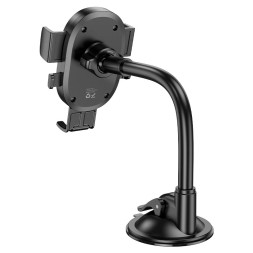 Держатель в автомобиль на стекло Hoco H20 с зажимом черный