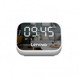 Bluetooth колонка с часами Lenovo TS13 BT5.0/1500mAh/6ч белая