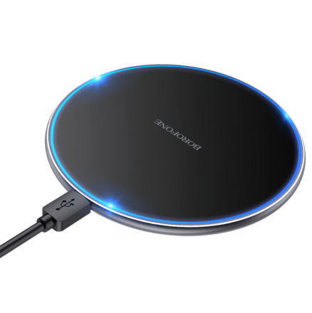  Беспроводное зарядное устройство Borofone BQ3 Pro Ultra Slim QI 15W черное
