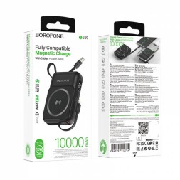 Powerbank магнитный с MagSafe Borofone BJ59 10000mAh чёрный