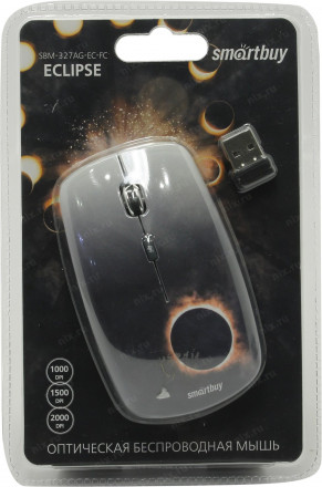 Мышь беспроводная Smartbuy 327AG Eclipse USB/DPI 1000-1500-2000/4 кнопки/2AAA (SBM-327AG-EC-FC)