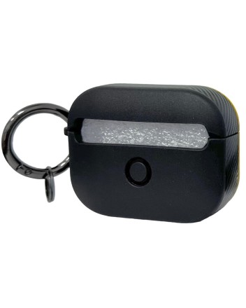  Силиконовый чехол для AirPods Pro 2 c карабином (gameboy) жёлтый