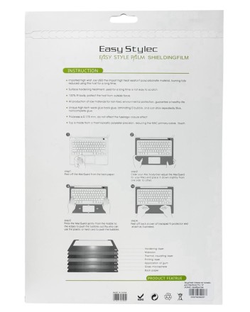  Защитная пленка на топкейс для MacBook Pro 14" (A2442) серебристая