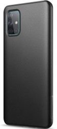 Чехол-накладка для Samsung Galaxy A71 силикон матовый чёрный