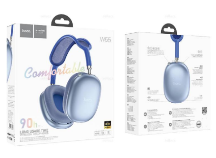  Стереонаушники Bluetooth полноразмерные Hoco W55 синие