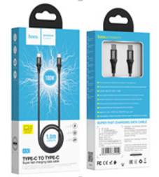 Usb Кабель-зарядка Type-C на Type-C Hoco X50 3.0A  60W 1м черный
