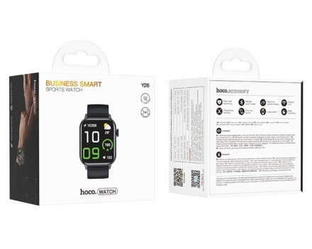  Смарт-часы Hoco Y26 Smart Sport Watch(call version) черные