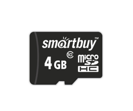  micro SDHC карта памяти Smartbuy 4GB Class 10 (без адаптера)