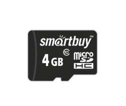 micro SDHC карта памяти Smartbuy 4GB Class 10 (без адаптера)