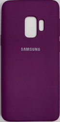 Накладка для Samsung Galaxy S9 Silicone cover сиреневая