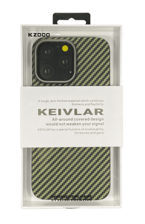  Накладка для i-Phone 14 Pro K-Doo Kevlar пластик зеленая