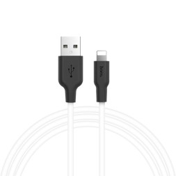 Usb Кабель-зарядка Lightning Hoco X21 Silicone 2A 1м мягкий силиконовый белый