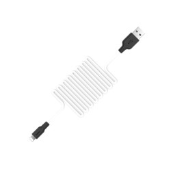 Usb Кабель-зарядка Lightning Hoco X21 Silicone 2A 1м мягкий силиконовый белый