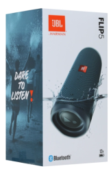 Bluetooth колонка JBL Flip 5 BT4.2/4800mAh/12ч/20Вт/IPX7 синяя