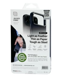 Накладка для i-Phone 17 Pro Max Uniq Keva Magsafe синяя