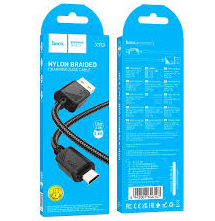  Usb Кабель-зарядка Micro Hoco X113 2.4A 1м силиконовый черный