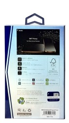 Защитное стекло i-Phone 17 Pro 6.3" Anank 5X Reinforced 2.5D 360° Антишпион черное