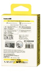 Автомобильное заряд. устр. Baseus Circular Plastic 1USB/1C 30W CCALL-YS01 черное