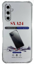 Чехол-накладка силикон 1.5мм Samsung Galaxy A24 4G прозрачный противоударный