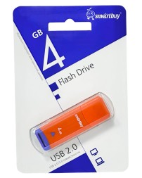 USB флеш накопитель Smartbuy 4GB Easy SB004GBEO оранжевый